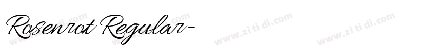 Rosenrot Regular字体转换
